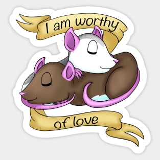 I Am Worthy of Love Sticker